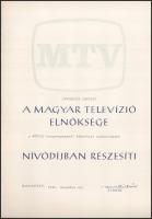 1980 Bp., Magyar Televízió nívódíj oklevele