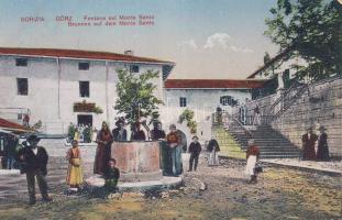 Gorizia Monte Santo fountain with restaurant