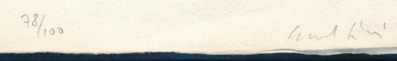 Egyed László (1953-2019): Akt, 1996. Litográfia, papír. Jelzett, számozott (78/100). 20,5x29,5 cm