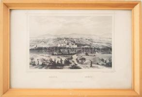 cca 1860 Ludwig Rohbock (1820-1883)- G.Heisinger: Aszód, Aszod, Pest,Lauffer és Stolp, acélmetszet, ...