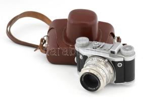 Altissa Altix kamera Carl Zeiss Jena Tessar 2,8/50 mm objektívvel, bőrtokkal, / Vintage camera