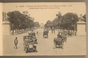 Paris. Album Artistique - 48 vues, nitoces in English and French / régi képeslap füzet 45 képeslappa...