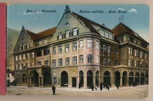 Brassó, Kronstadt, Brasov; Grünfeld Vilmos kiadása - régi képeslap füzet 19 képeslappal, ázott, több...