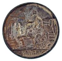 DN "II. József császár erdélyi utazására" kétoldalas ezüstözött bronz replika emlékérem. &...