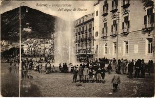 Salerno, Inaugurazione dell'Acqua di Acerno / Inauguration of the Acerno water spring, fountain, tram (EK)