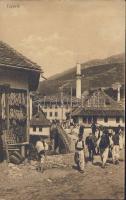 Travnik bazaar with minaret