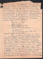 1955 Freytag Zoltán (1901-1983) levele Végh Gusztáv (1889-1973) festőművész, grafikusnak, amelyben f...