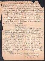 1955 Freytag Zoltán (1901-1983) levele Végh Gusztáv (1889-1973) festőművész, grafikusnak, amelyben f...