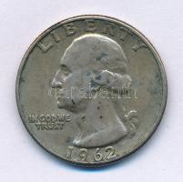 Amerikai Egyesült Államok 1962D 1/4$ Ag "Washington" T:XF patina
USA 1962D 1/4 Dollar Ag ...