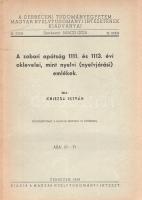 Kniezsa István: 
A zobori apátság 1111. és 1113. évi oklevelei, mint nyelvi (nyelvjárási) emlékek.
...