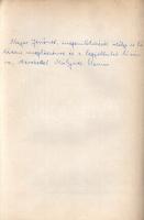 Mályusz Elemér:  Egyházi társadalom a középkori Magyarországon. [Különlenyomat.] (Dedikált.) Budapest, 1971. Akadémiai Kiadó [Akadémiai Nyomda]. 16 p. Dedikált: "Major Jenőnek, megemlékezését utólag is hálásan megköszönve és a legjobbakat kívánva, köszönettel: Mályusz Elemér". Mályusz Elemér (1898-1989) történész, középkorász, szerkesztő, levéltáros, a magyar középkor egyik legjobb ismerője. Különlenyomatunk az először 1971-ben megjelent, összesen 398 oldal terjedelmű monográfiának csupán első ívét tartalmazza. Prov.: Major Jenő (1922-1988) településtörténész, földrajztudós, urbanisztikai szakíró. Fűzve, kiadói borítóban. Jó példány. Különlenyomatként igen ritka.