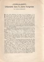 Bierbauer, [Virgil] Virgile: 
Urbanisme dans la plaine hongroise. (Dedikált.)
Budapest, 1941. Soci...