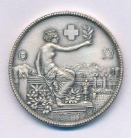 Svájc 1895. "Winterthur Szövetségi Lövészeti Fesztivál" kétoldalas modern replika fém emlé...