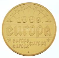 1998. "Írország - John Bruton" aranyozott Cu-Ni, részben kézzel festett emlékérem"Die...