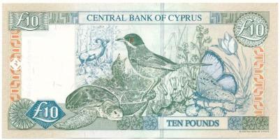 Ciprus 2005. 10P T:F szép papír, tűlyuk
Cyprus 2005. 10 Pound C:F fine paper, pinhole
Krause P#62e