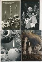 15 db MODERN fekete-fehér újévi és karácsonyi üdvözlő képeslap (Képzőművészeti Alap)