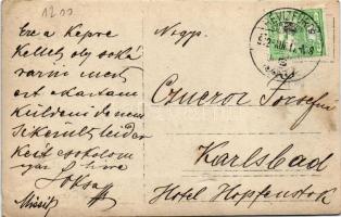 1912 Hévíz, fürdőzők. photo (EK)