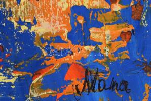 Balog Marianna, "Mana" (1967-): Flowery meadow. Olaj, vászon, jelezve jobbra lent, 70×50 c...