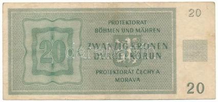 Német Harmadik Birodalom / Cseh-Morva Protektorátus 1944. 20K T:F
German Third Reich / Protectorate...