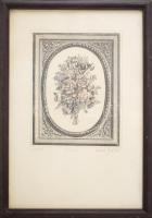 Molnár Gabriella (1940-): Emlék. Rézkarc, papír. Jelzett, számozott (70/100). 23×18 cm. Üvegezett fa...