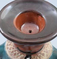 Városlőd figurális gyertyatartó. Jelzett, m: 18,5 cm