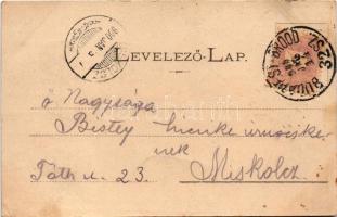 1900 Szekszárd, Szegzárd; Magyar kir. állami főgimnázium (EK) + "BUDAPEST-BROOD 32. SZ." v...