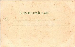 Sopron, Oedenburg; Színház. F. Kummer No. 70. Art Nouveau, floral, litho (fl)