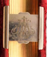 cca 1870-1890 Házassági fotó album 58 db fotóval Rottmünd Antal pozsonyi könyvkötő által készített d...