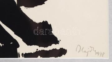 Hajdú István (Etienne Hajdu, 1907-1996): Kék szakál hetedik felesége (Bartók), 1978. Szitanyomat, pa...