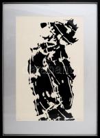 Hajdú István (Etienne Hajdu, 1907-1996): Kék szakál hetedik felesége (Bartók), 1978. Szitanyomat, pa...