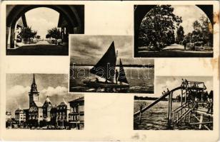 Szabadka, Subotica; Palicsfürdő, strand, csúszda / Palic, spa, slide (EK)