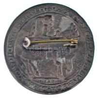 DN "I. Ferdinánd" ezüstözött bronz kitűző az 1541-es évjáratú "Schauthaler" elől...