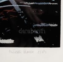 Győrffy Sándor (1951-): Hommage á A.S., III., 1984. Szitanyomat, papír, jelzett, művészpéldány E.A. ...