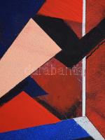 Koppány Attila (1947-): Abstraction, 2022. Akril, vászon. Jelzett a hátoldalán. 40x30 cm. Fakeretben