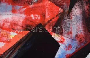 Koppány Attila (1947-): Békességre várva, 2023. Akril, vászon. Jelzett a hátoldalán. 40x30 cm. Faker...