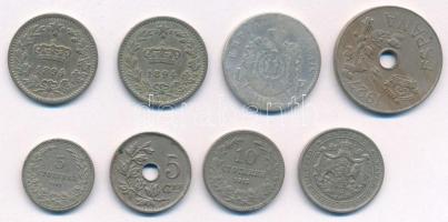 8db-os vegyes fémpénz tétel, közte gyenge tartású Franciaország 1869. 1Fr Ag "III. Napóleon&quo...