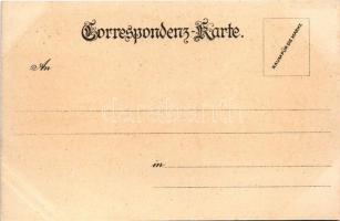 Salzburg, Mozart Denkmal, Hohen-Salzburg, Friedhof St. Peter / castle, statue, cemetery. Art Nouveau...