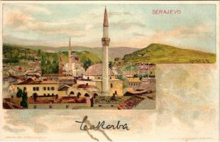 Sarajevo, mosque. Verlag Emil Storch, Kosmos litho s: Geiger R.