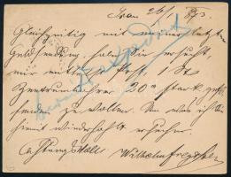 1873 2kr díjjegyes levelezőlap "ESZTERGOM" - "PEST"