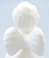 2 db angyalos dísz. Az egyik elemes és világít. 14 cm, 16 cm