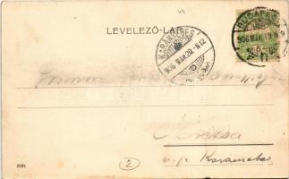 1906 Budapest VII. Erzsébet körút, Kertész utca, New York palota, villamos, lovaskocsik