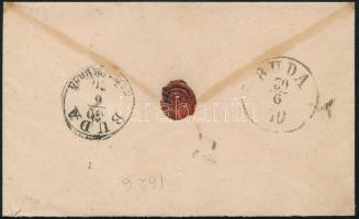 1870 5kr levélen "ESZTERGOM-NÁNA" - "BUDA"