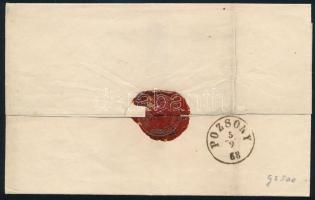 1868 Ex offo "ESZTERGOM-NÁNA" (Gudlin 300 p) - "POZSONY"