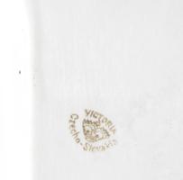 2 darab porcelán szivarmintás hamuzó, egyik Zsolnay, másik csehszlovák, utóbbi lepattanással, 13-15 ...