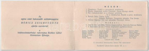 Meghívó a hódmezővásárhelyi református Bethlen Gábor gimnázium kebelében működő Petőfi Önképzőkör ál...