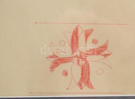 Göllner Miklós (1902-1977): Nagy László költő portréja. Ceruza, papír, jelezve jobbra középen, 42x29...