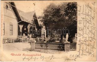 1899 (Vorläufer) Kovácspatak, Kovacov; vendéglő, étterem. Stromf Ignác kiadása / restaurant