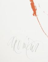 Gyémánt László (1935-): Fekvő női akt. Szitanyomat, papír, jelzett, művészpéldány E.A./Ex. jelzéssel...