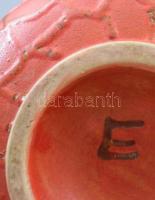 Pesthidegkút füles váza, jelzett, m: 18 cm