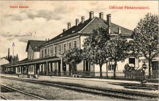 1910 Párkánynána, Párkány-Nána, Parkan-Nána, Parkan, Stúrovo; vasútállomás / railway station